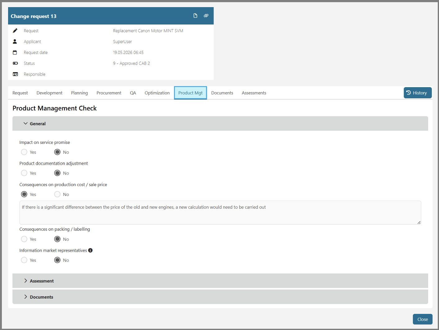 Department-Specific Assessment in the Digital Dossier 1