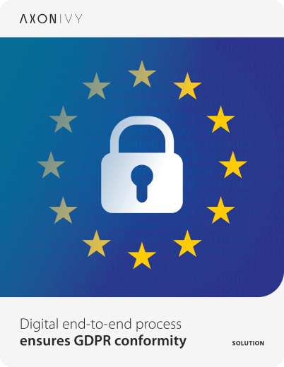 Document preview 'Digital end-to-end process  ensures GDPR conformity'.