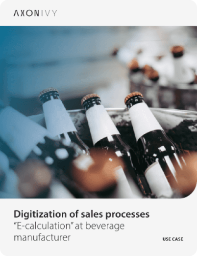 Use case 'Digitization of sales processes'.