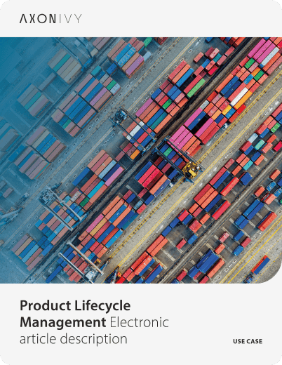Use case 'Product Lifecycle Management: Electronic article description'.