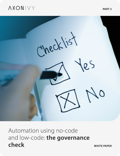 Automation using no-code and low-code: the  governance check