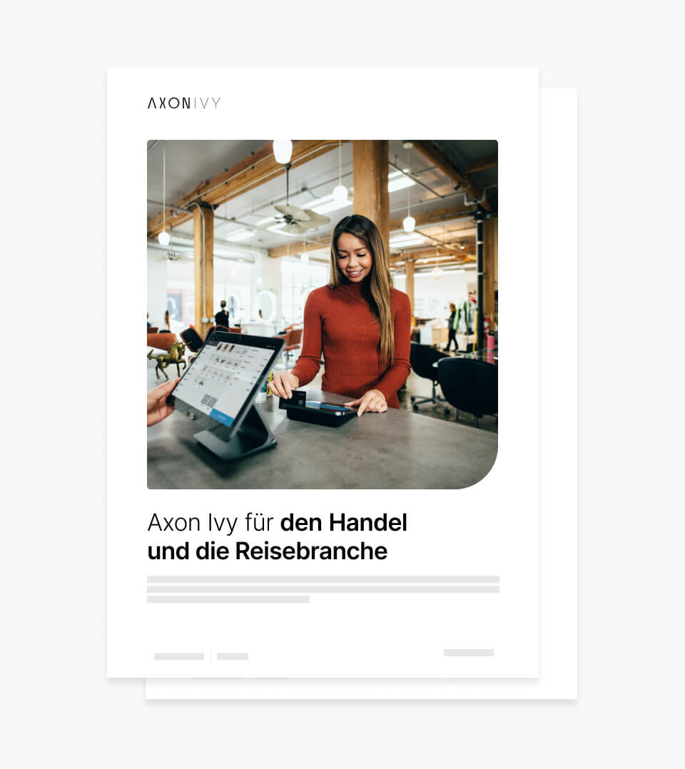 Branchenüberblick: Axon Ivy für den Handel und die Reisebranche