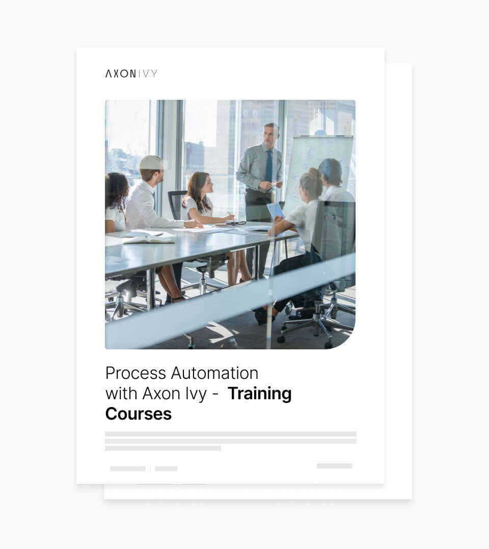 Brochure: Process Automation with Axon Ivy - Training Courses