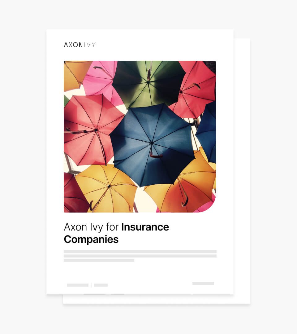 Industry Brief: Axon Ivy for Insurance Companies