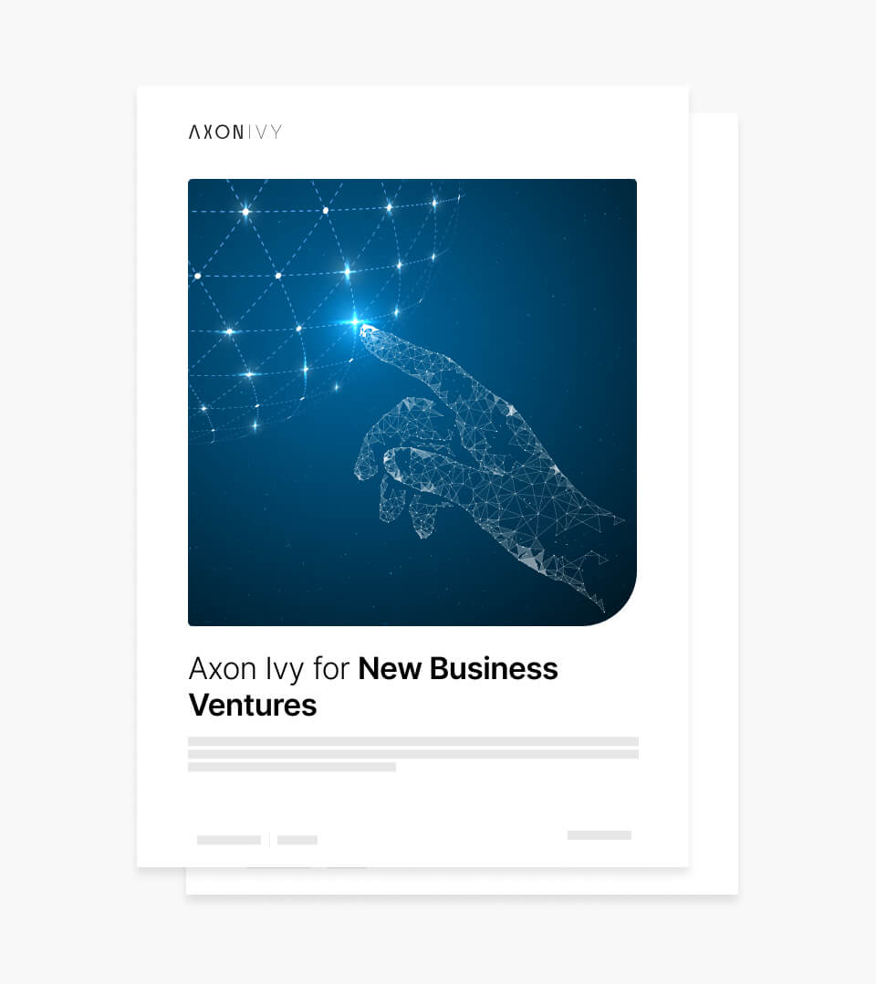 Industry Brief: Axon Ivy for New Business Ventures