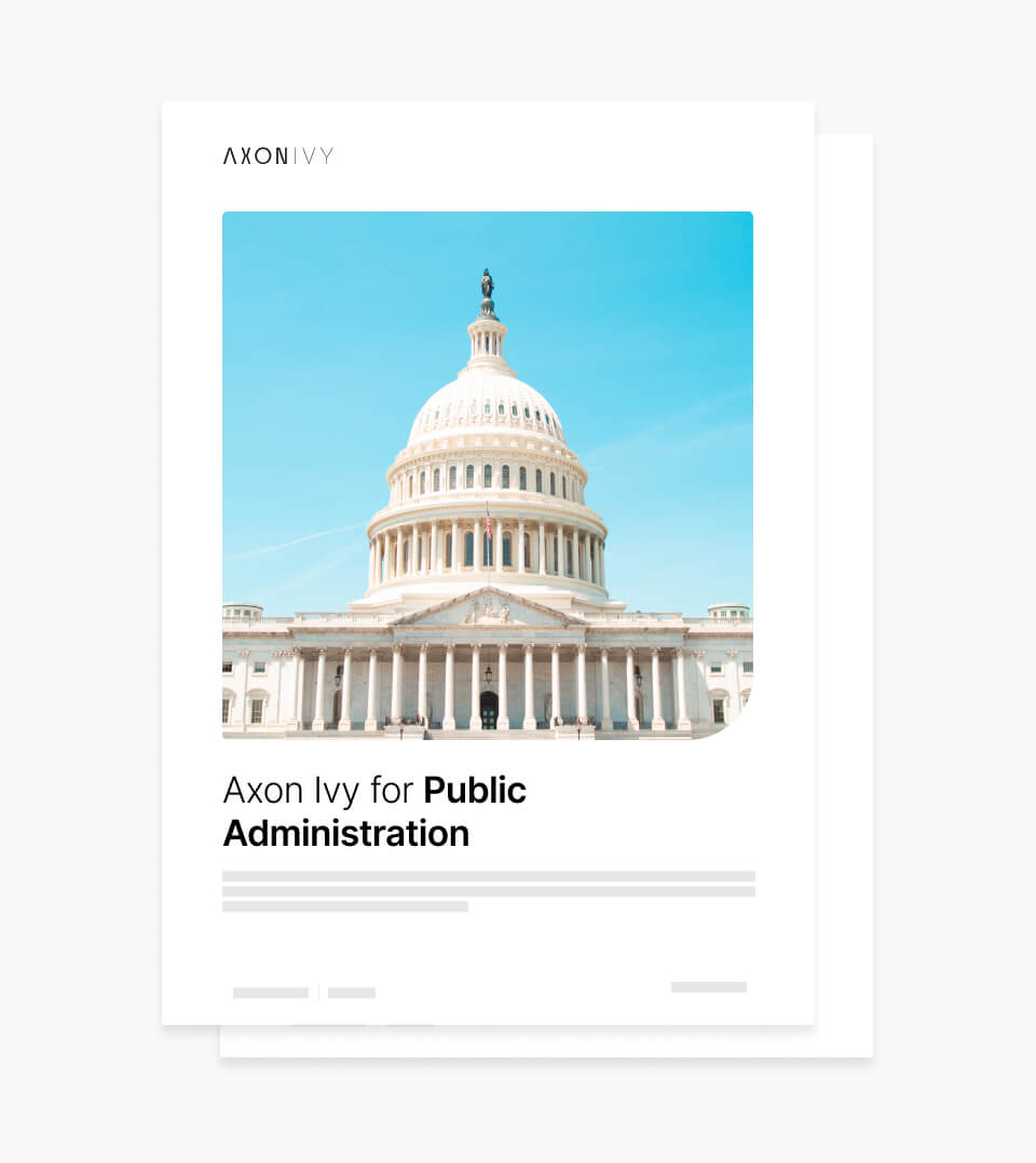 Industry Brief: Axon Ivy for the Public Sector