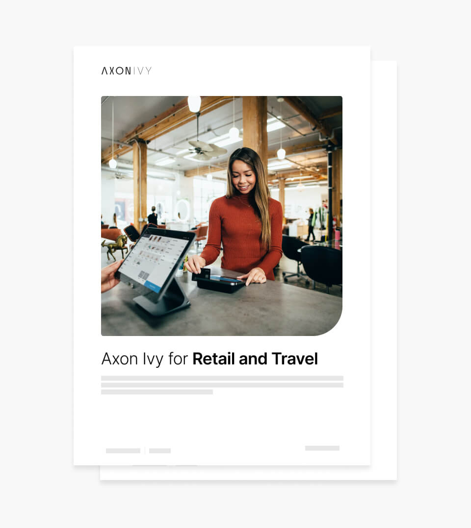 Industry Brief: Axon Ivy for Retail and Travel