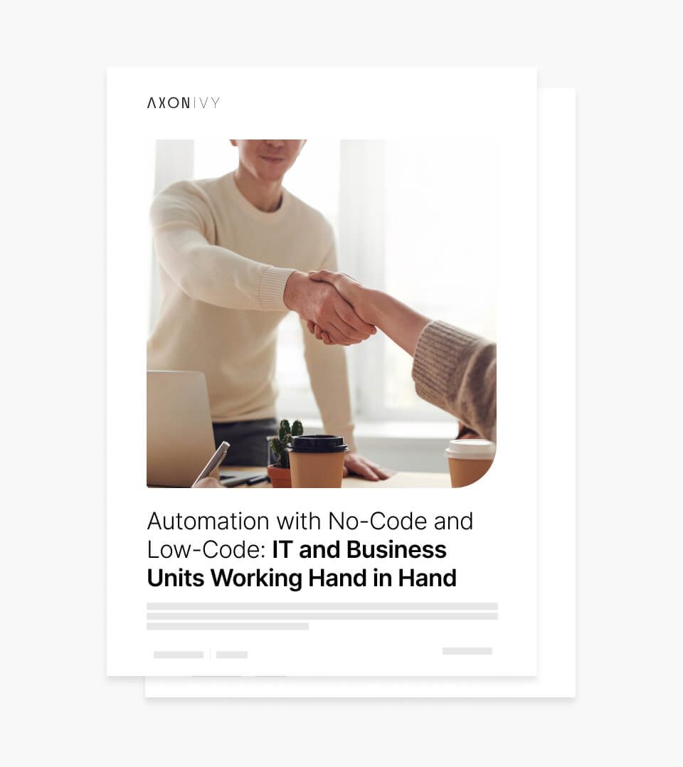 White paper: Automation with no-code and low-code: IT and business units working hand in hand