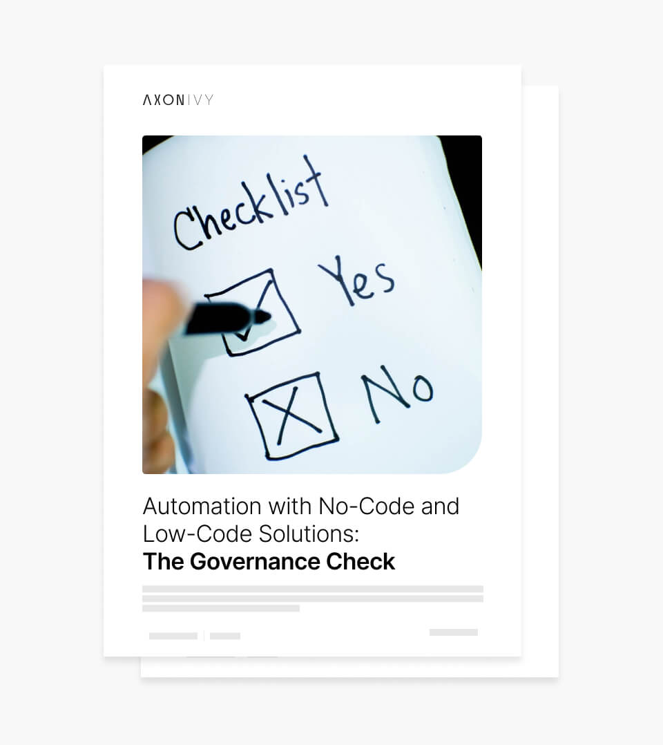 White Paper: Automation with no-code and low-code: The governance check 