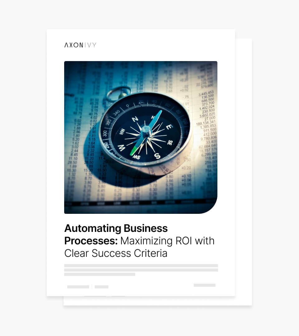 White paper: Automating business processes: maximizing ROI with clear success criteria